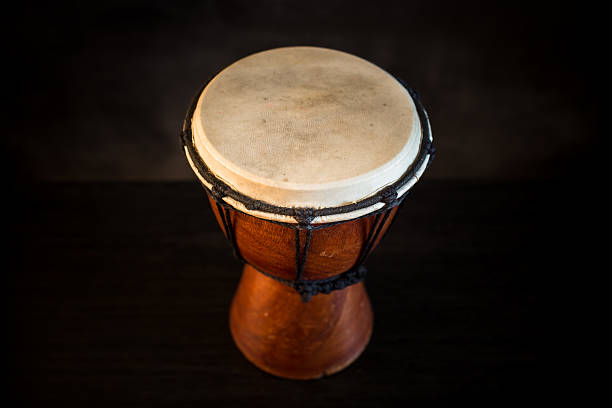 istock Handmade wooden Djembe drum 532221027