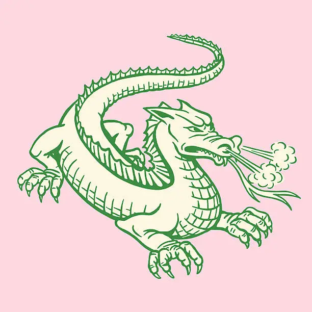 Vector illustration of Dragon