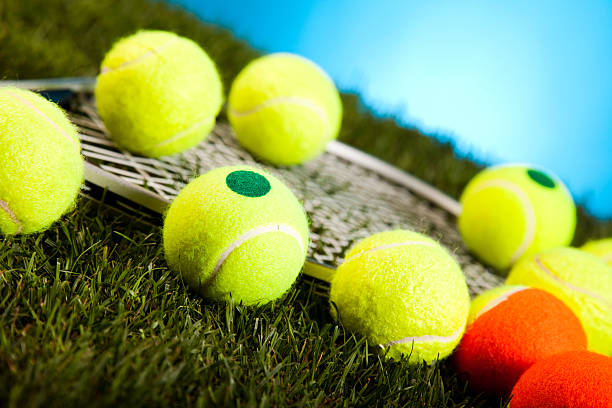 istock Tennis racket and ball 532226085