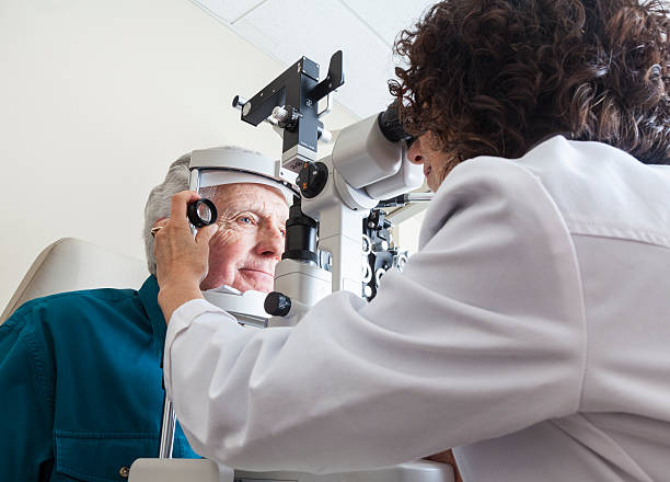 istock Optometrist with senior patient 532226605