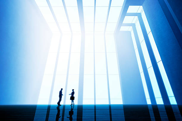 istock Business people, handshake, modern office building 532240093