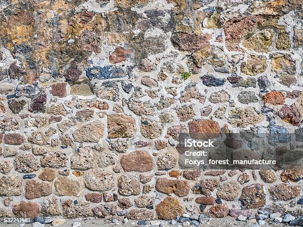 Rustic Stone Wall Texture Stock Photo - Download Image Now - 2015, Alloy, Backgrounds