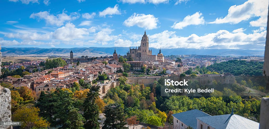 Segovia, Spain View from Alcazar, Segovia, Spain in October. 2015 Stock Photo