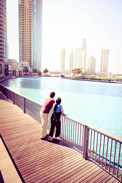 tourists sightseeing in dubai