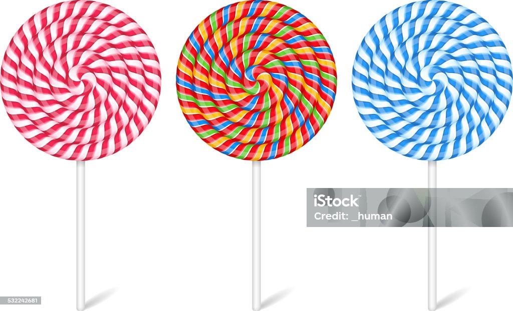 Lollipops Three lollipops on white background, vector eps10 illustration 2015 stock vector