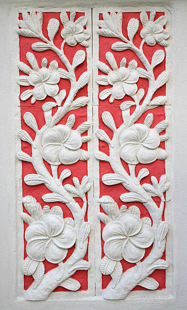 istock Plumeria carved stone stone walls 532250946