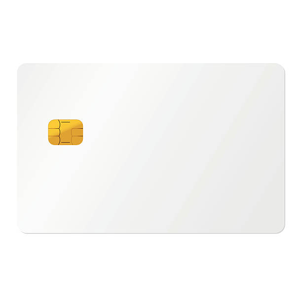 ilustrações, clipart, desenhos animados e ícones de branco cartão de crédito no fundo branco - blank white card