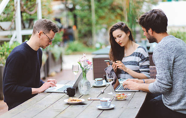 istock Young people working in the Paris outdoors co-working space 532252474