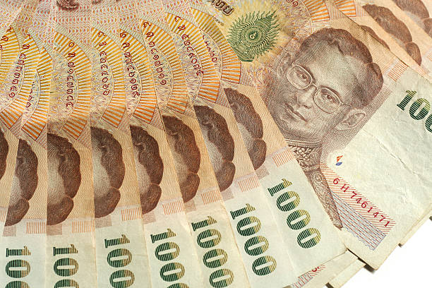 istock 1,000 Baht banknotes isolated on white background 532255744