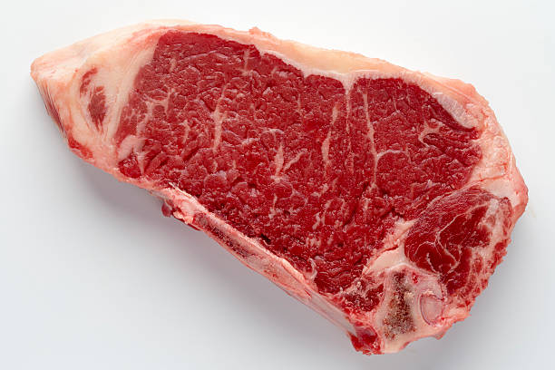 istock New York Steak beef meat cut on white 532258352