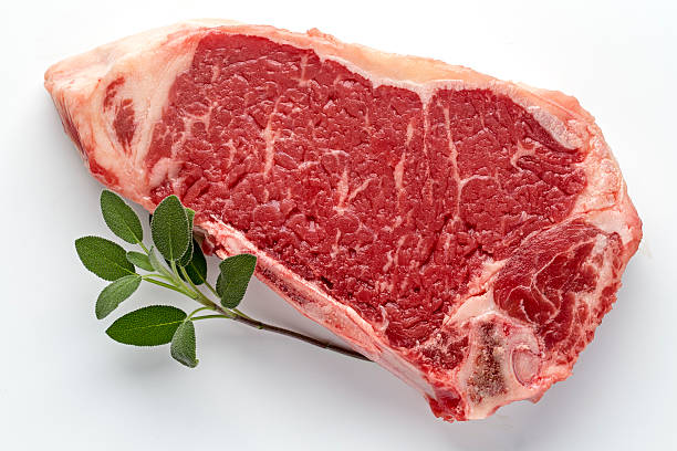 istock New York Steak beef meat cut on white 532258362