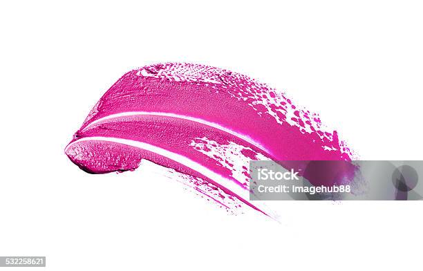 Pink Lipstick Smears Stock Photo - Download Image Now - Lipstick, 2015, Abstract