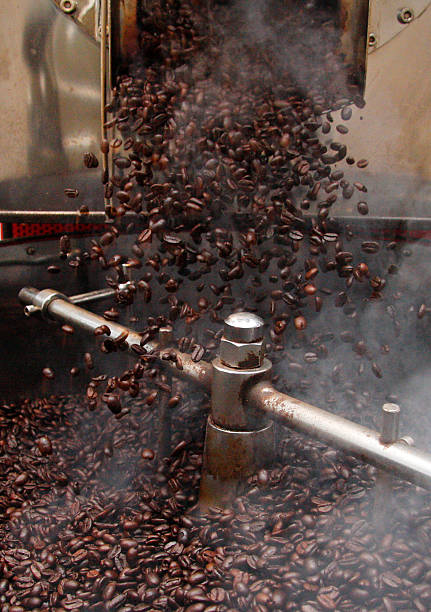 Roasting Coffee Beans stock photo