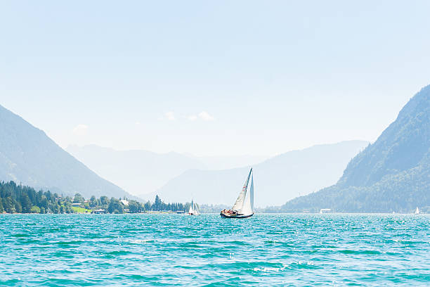 istock Sailboat on mountain lake 532261037