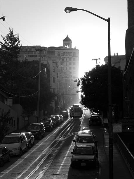 istock Tram on a hill in San Francisco, California 532261337