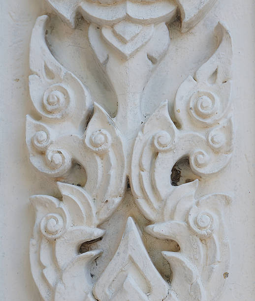 istock Traditional Thai style pattern decorative on fence walls 532266664