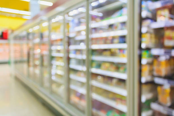 istock Frozen food section in supermarket blurred background 532268220