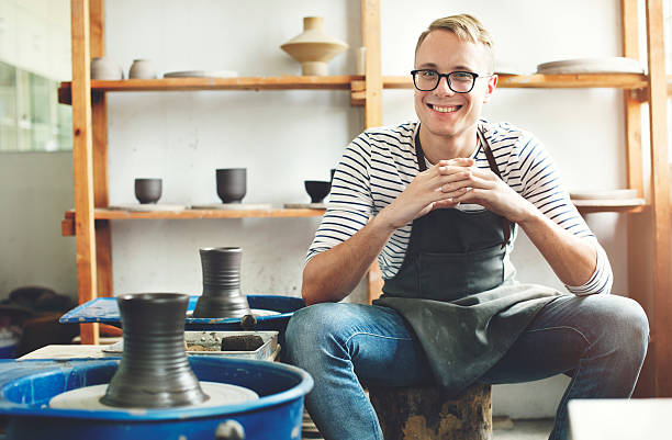 istock Craftsman Artist Pottery Skill Workshop Concept 532270594