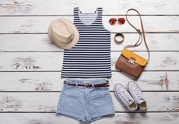 istock Lady's summer outfit on table. 532270858