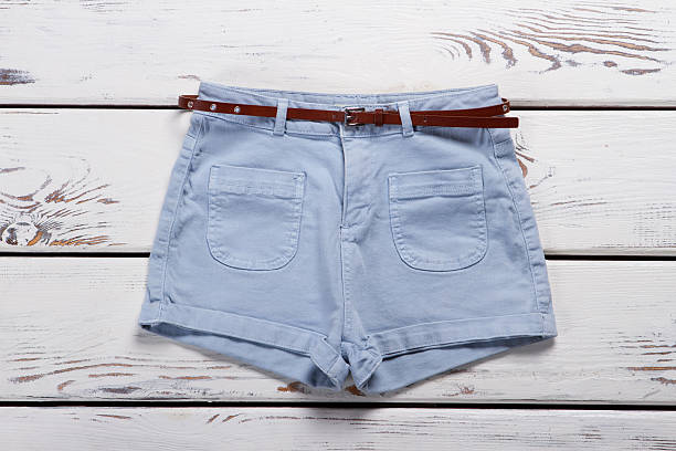 istock Woman's new jeans shorts. 532272130