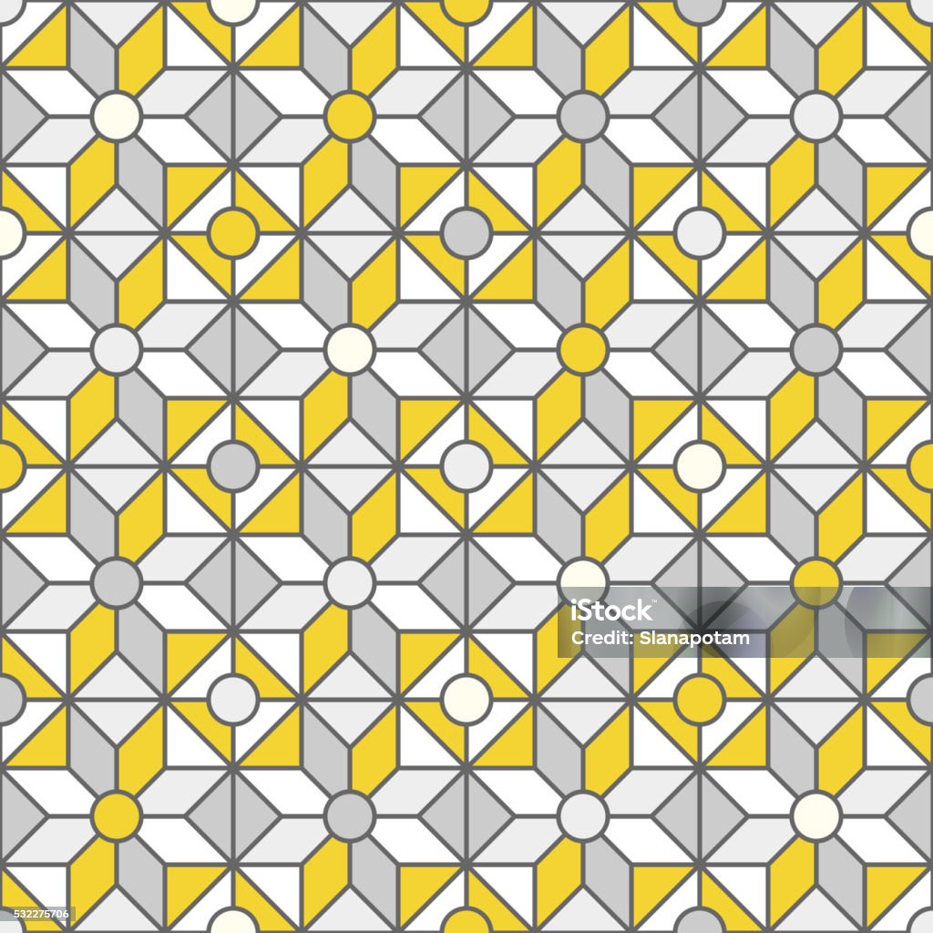 Screen Window With Simple Pattern Stainedglass Window Pattern With Simple Shapes Stock Illustration ...