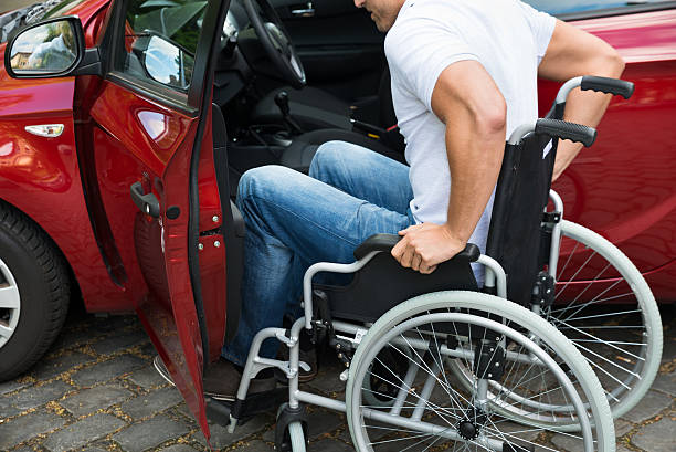 istock Disabled Man Boarding In His Car 532276618