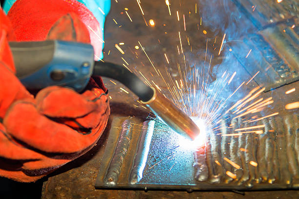 istock the welding spark light in close-up scene 532279906