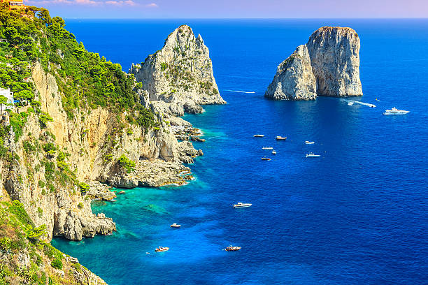 istock Capri island,beach and Faraglioni cliffs,Italy,Europe 532283155