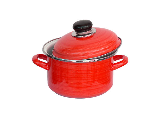 istock Old red metal cooking pot 532287087