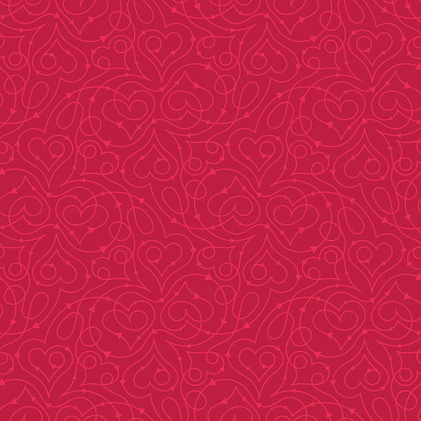 심장 패턴 - valentines day stock illustrations
