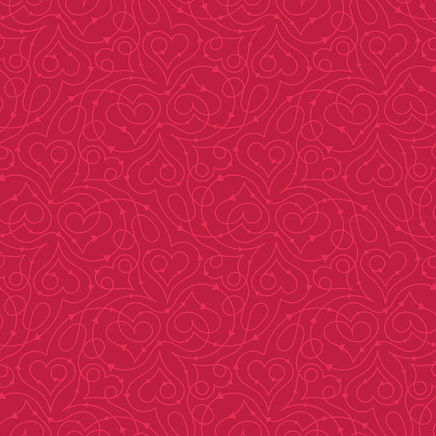 Heart pattern Seamless pattern with heart shapes vector illustration valentine card stock illustrations