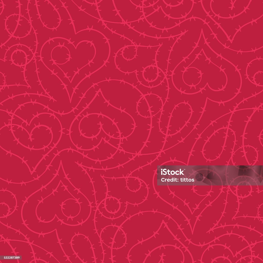 Stock Heart Pattern Heart Pattern Stock Illustration - Download Image Now - Barbed Wire ...