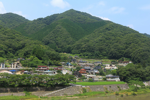 Village in Okayama Prefecture, Japan.