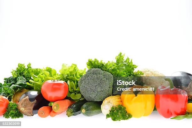 Vegetables And Fruits Stock Photo - Download Image Now - 2015, Bean, Bell Pepper