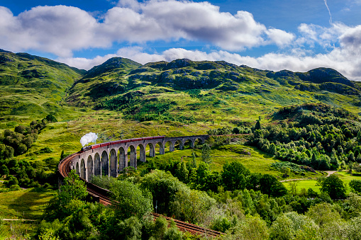Steamtrain en el Viaducto Glenfinnan photo