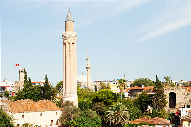 istock Antalya - Minaret and Clock Tower in downtown. 532304751