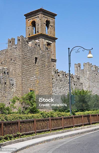 Fortified Walls Vitorchiano Lazio Italy Stock Photo - Download Image Now - 2015, Alley, Ancient