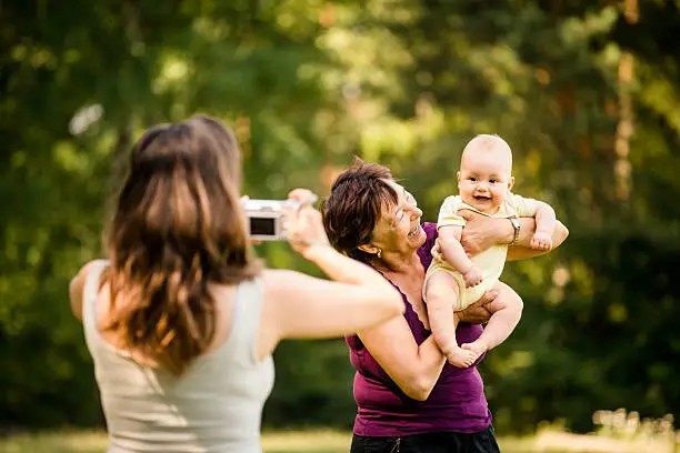 Photo of Precious memories - grandmother with baby