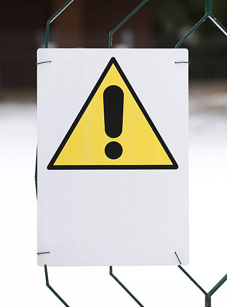 danger sign yellow with white space to write ywarning danger sign yellow with white space to write a sentence impassable limit stock pictures, royalty-free photos & images