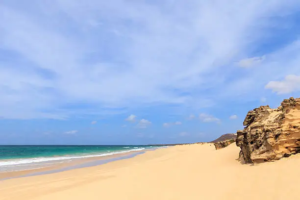 Beautiful view on beach and ocean, Boavista, Cape Verde - Cabo Verde