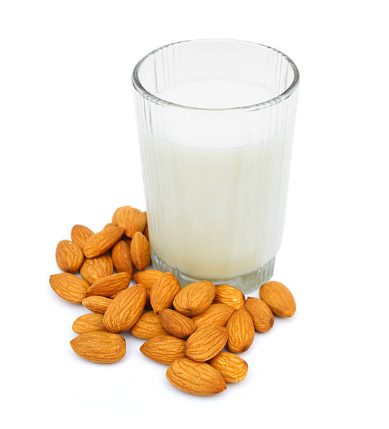 istock Almond Milk in glass with Almonds 532320731