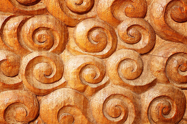 istock Wood Thai pattern Handmade wood carvings 532321741
