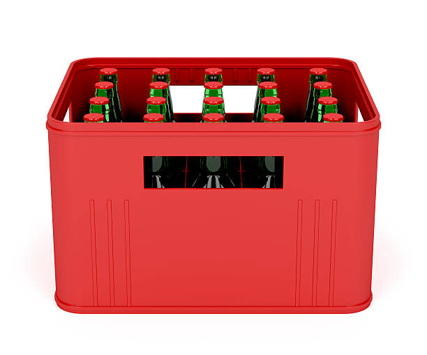 Beer crate Beer crate on white background beer crate stock pictures, royalty-free photos & images