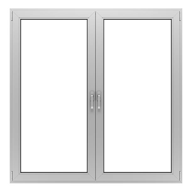 istock gray metallic window isolated on white background 532325330