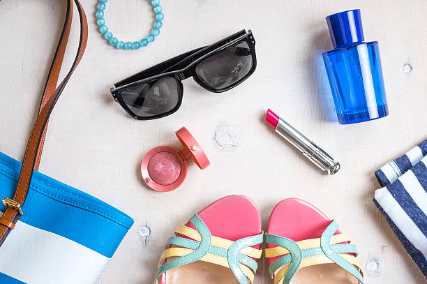 istock Feminine summer set of accesories 532326284
