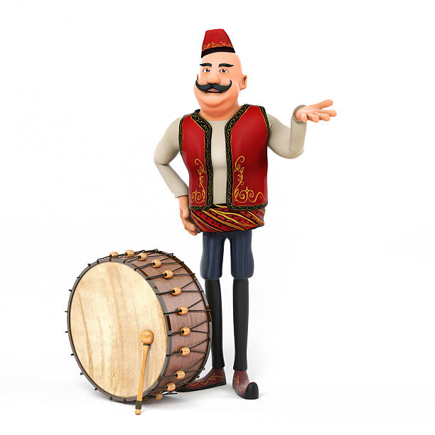istock 3D ramadan drummer announcing to people 532331958