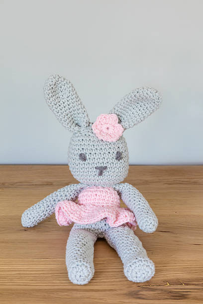istock Handmade Crochet Toy Rabbit Sitting 532333784