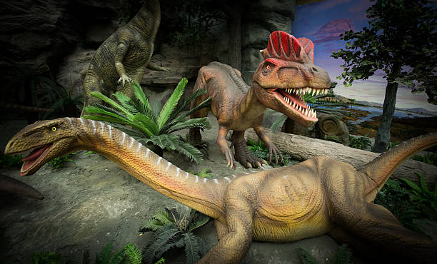 istock The dinosaurs in the fight 532334211
