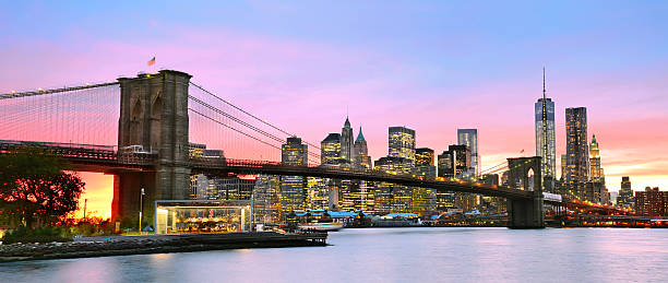 istock Panoramic view of Manhattan and Brooklyn Bridge 532334905