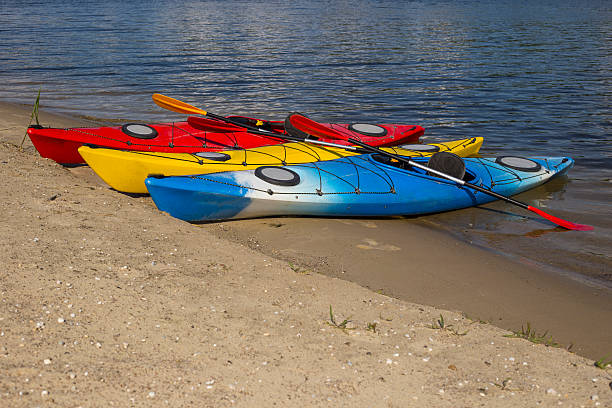 istock Traveling by kayak on the river. 532335036